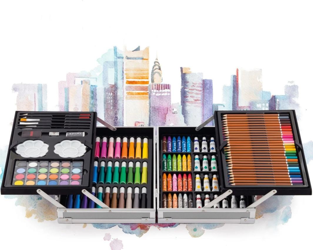 مجموعة رسم للأطفال مكونة من 145 قطعة